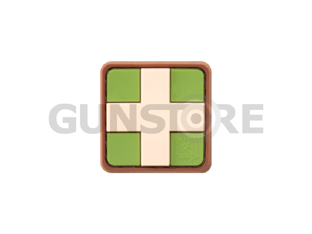 Red Cross Rubber Patch 25mm
