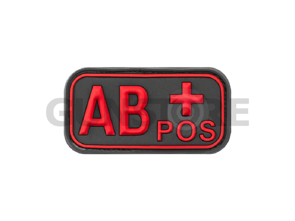 Bloodtype Rubber Patch AB Pos