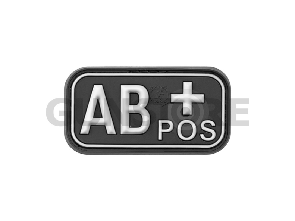 Bloodtype Rubber Patch AB Pos