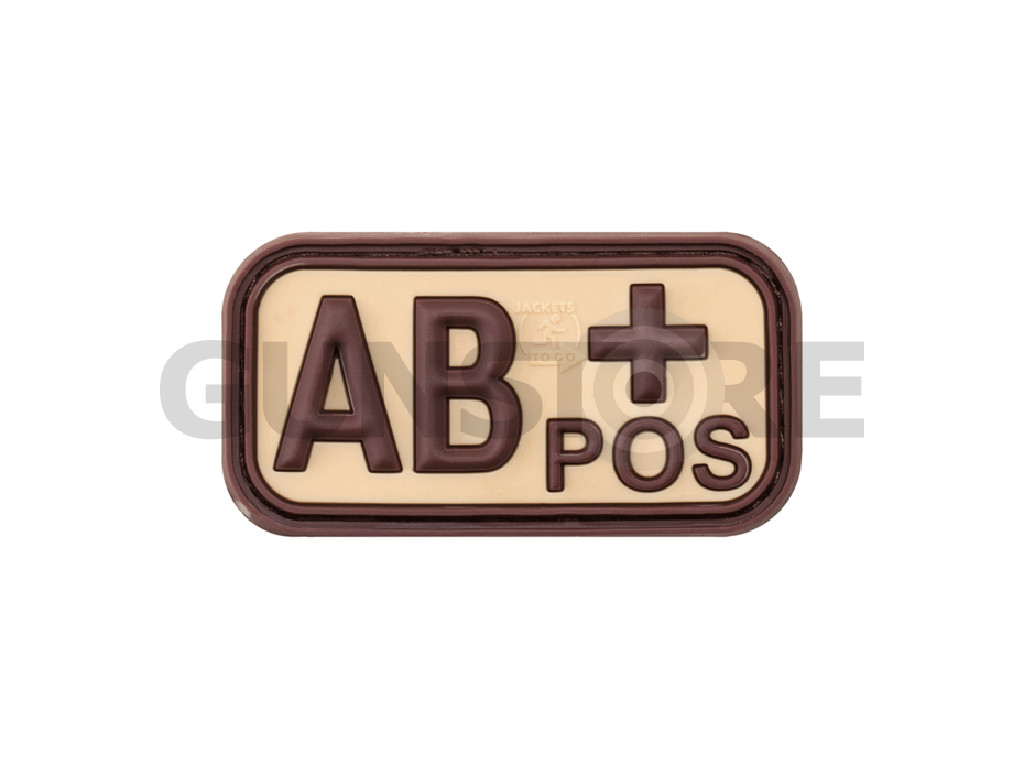 Bloodtype Rubber Patch AB Pos