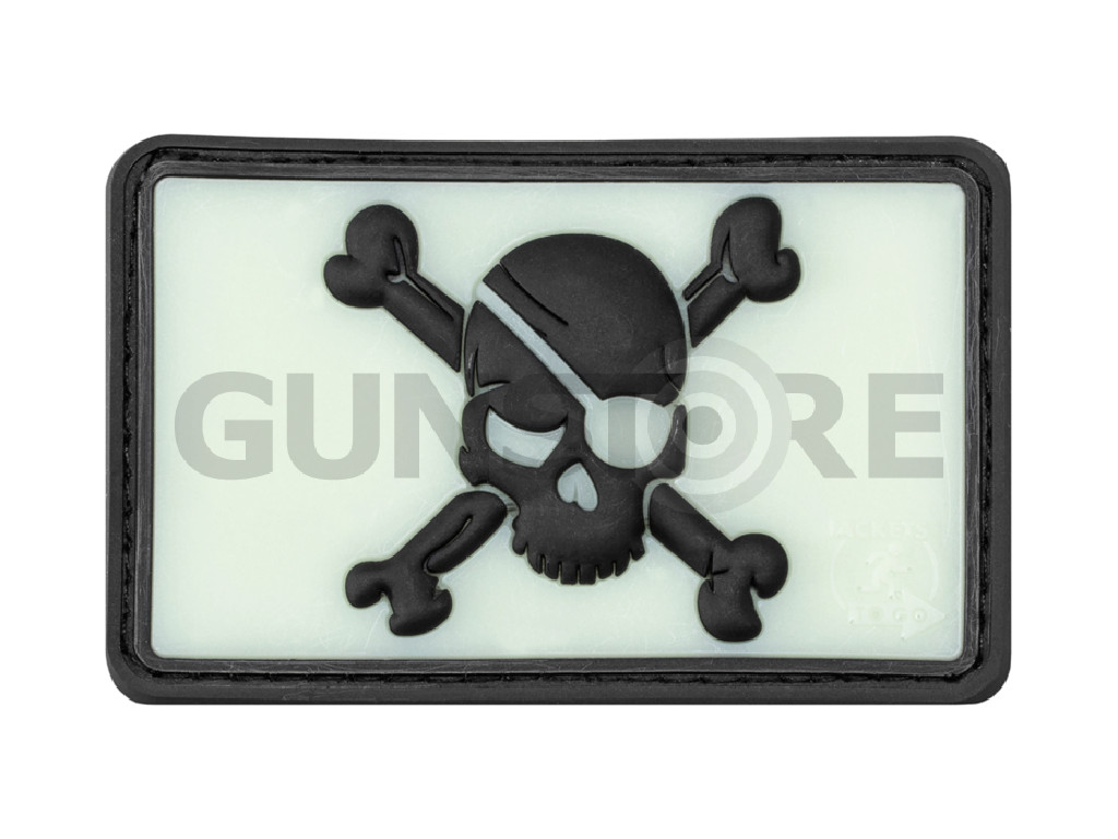 Pirate Skull Rubber Patch
