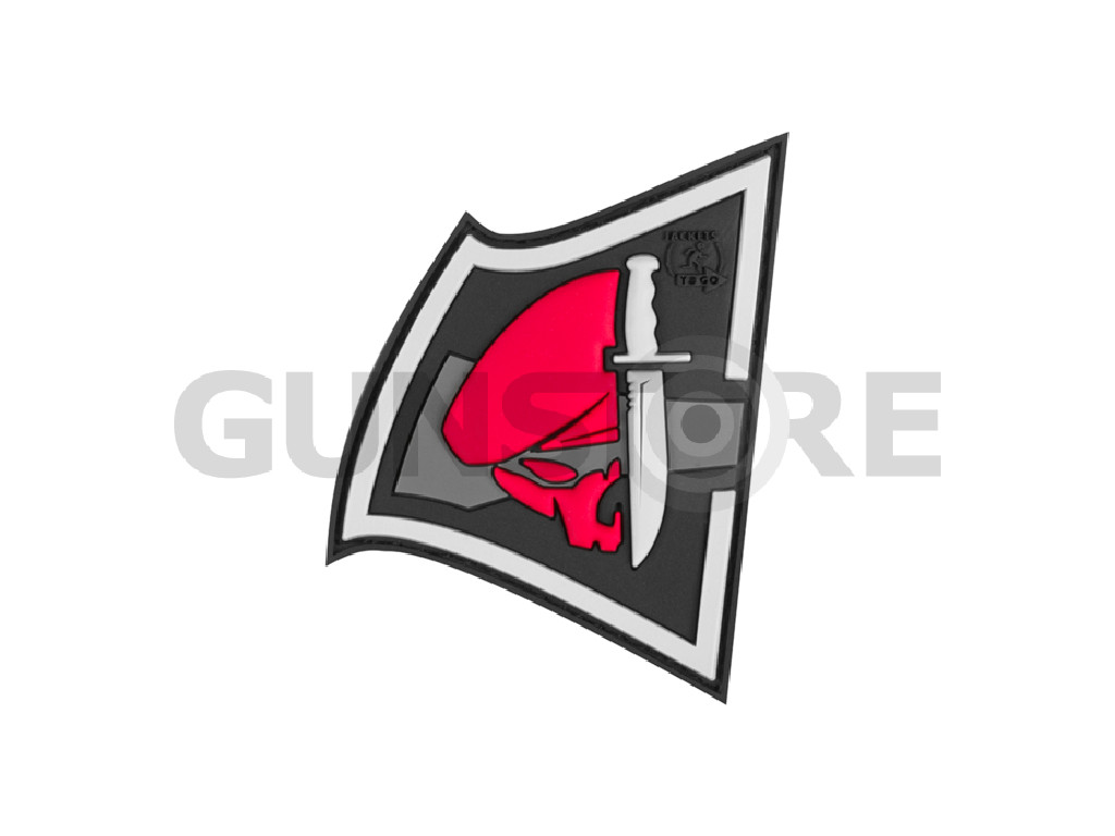 Rebel Skull Rubber Patch
