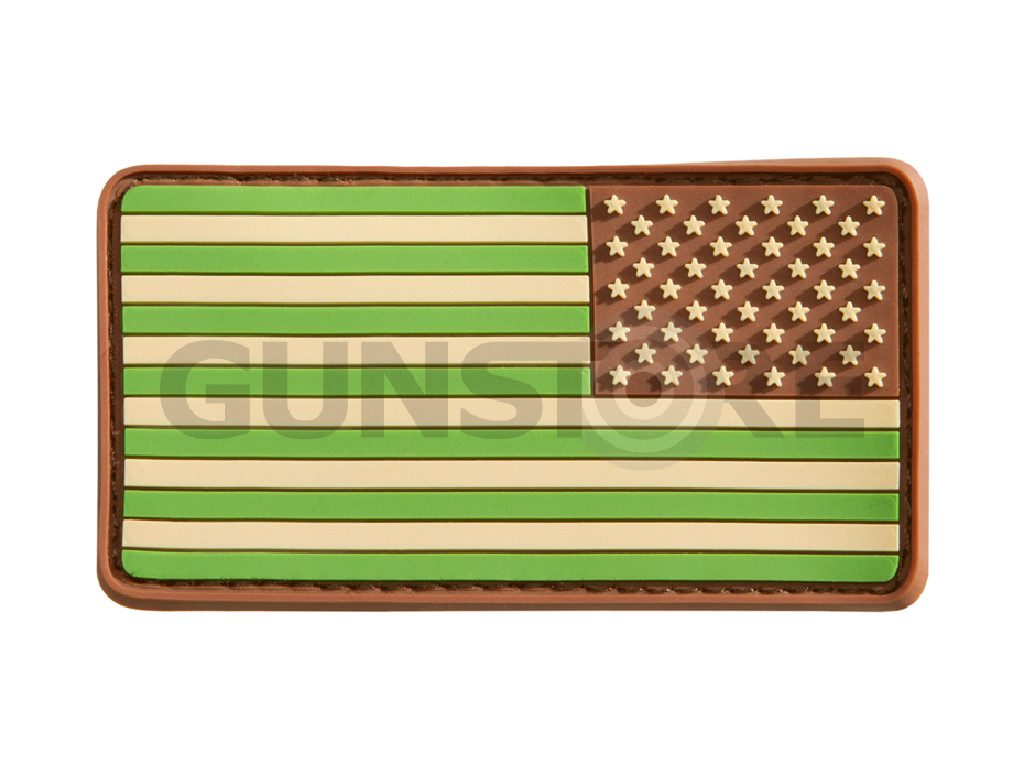 US Flag Rubber Patch Reversed