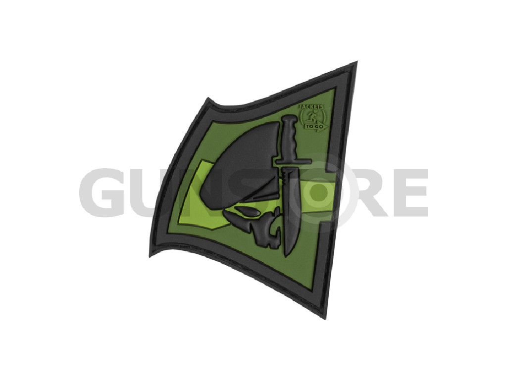 Rebel Skull Rubber Patch
