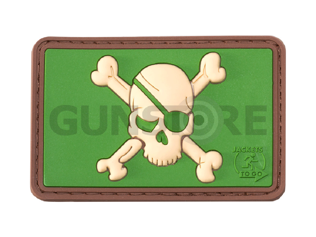Pirate Skull Rubber Patch