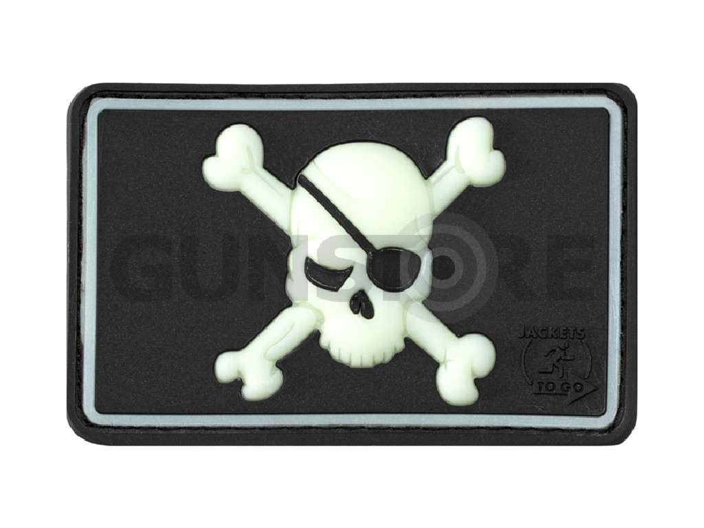 Pirate Skull Rubber Patch
