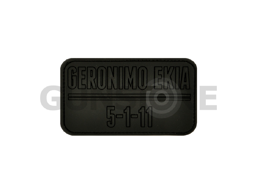Geronimo EKIA Rubber Patch Black