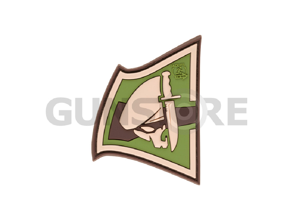 Rebel Skull Rubber Patch