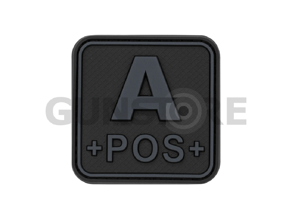 Bloodtype Square Rubber Patch A Pos