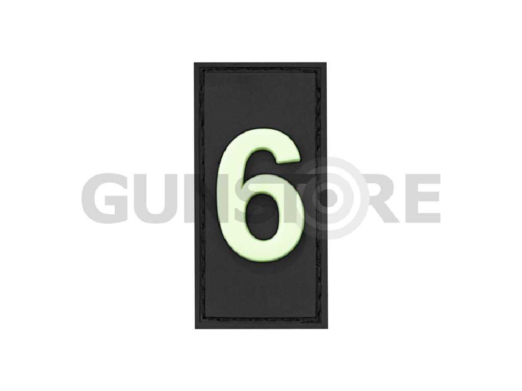 6 Team Member Rubber Patch Glow in the Dark