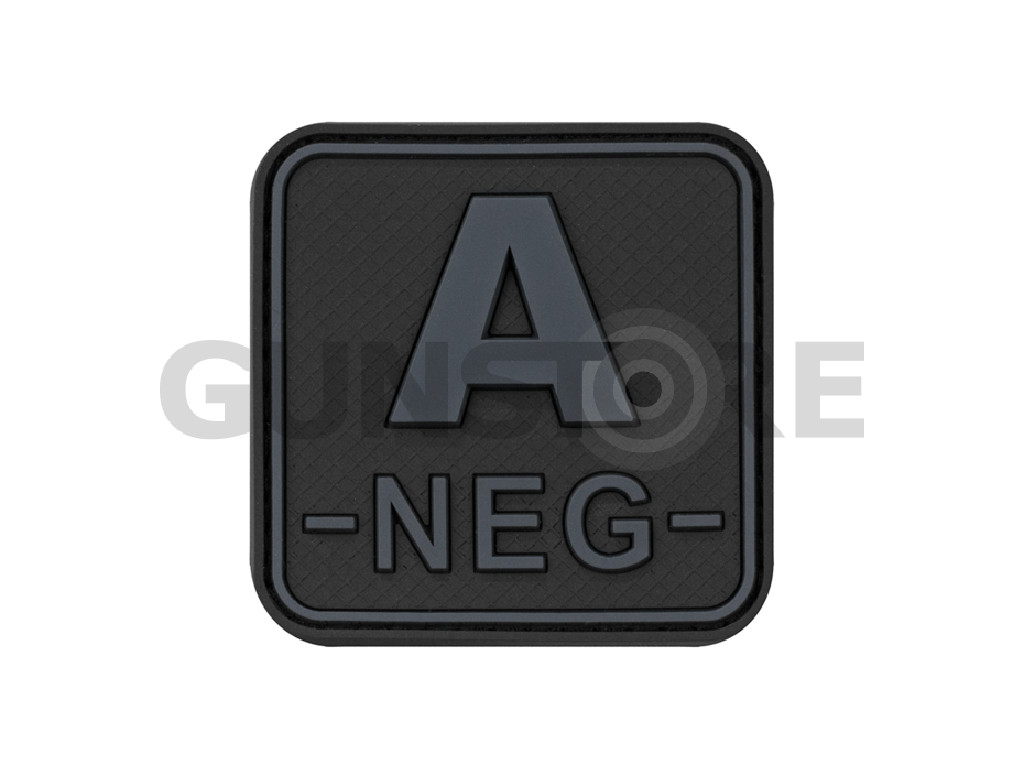 Bloodtype Square Rubber Patch A Neg