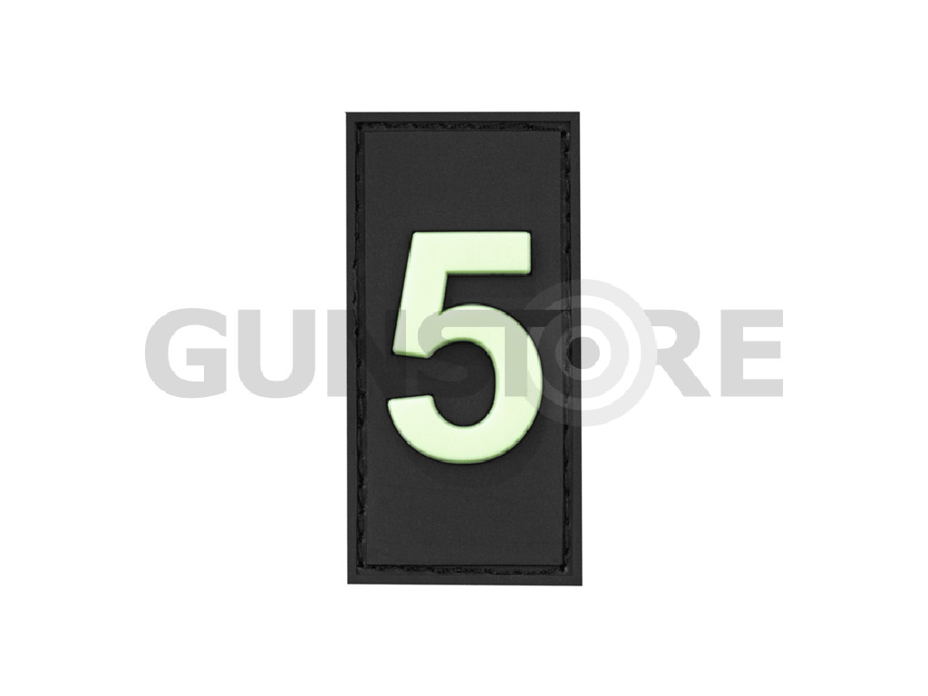 5 Team Member Rubber Patch Glow in the Dark