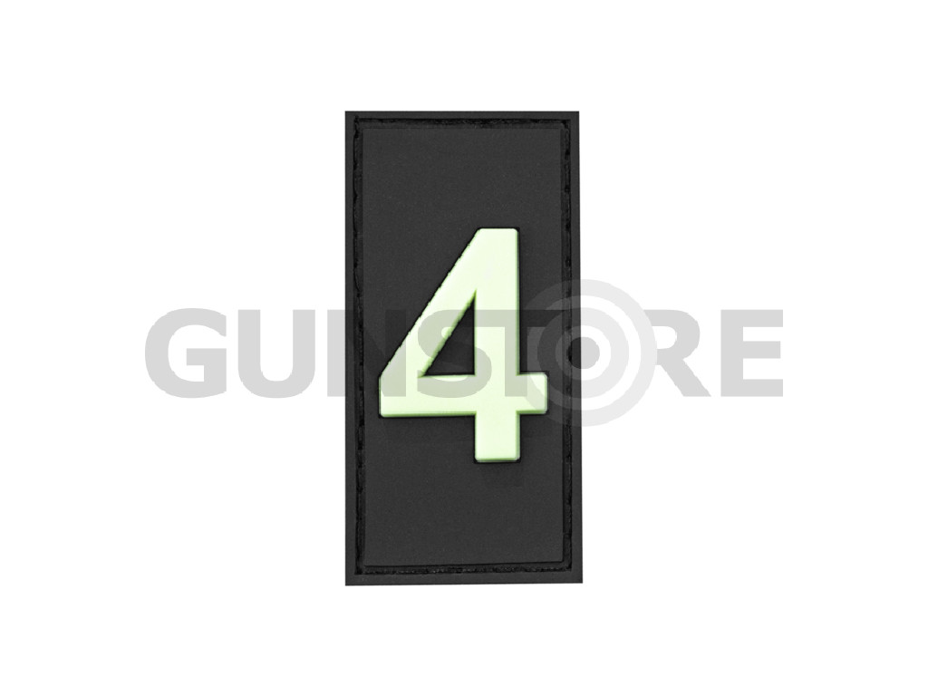 4 Team Member Rubber Patch Glow in the Dark