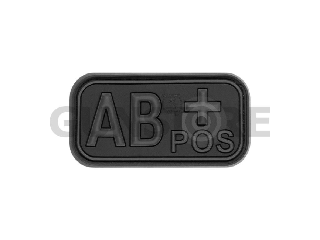 Bloodtype Rubber Patch AB Pos