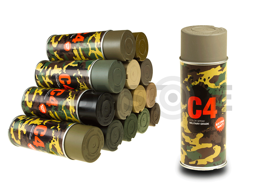 C4 Mil Grade Color Spray Flat Dark Earth