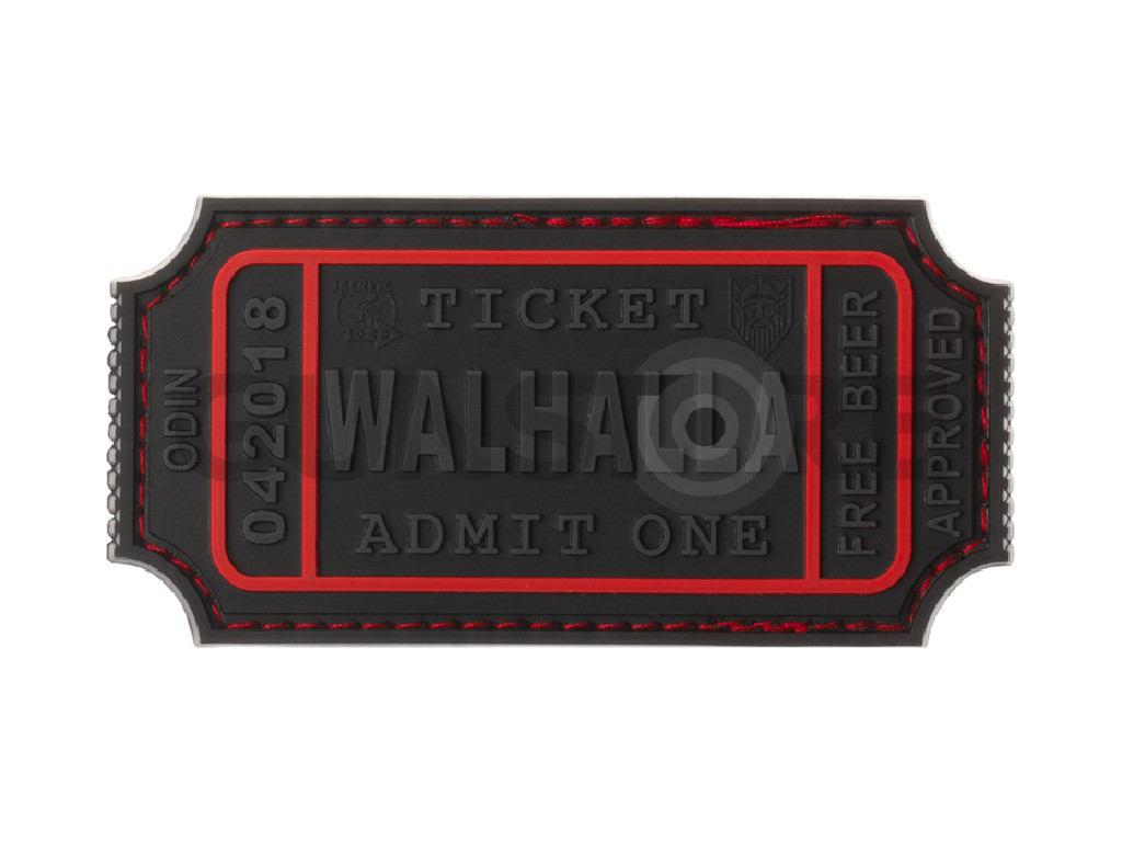 Large Walhalla Ticket Rubber Patch