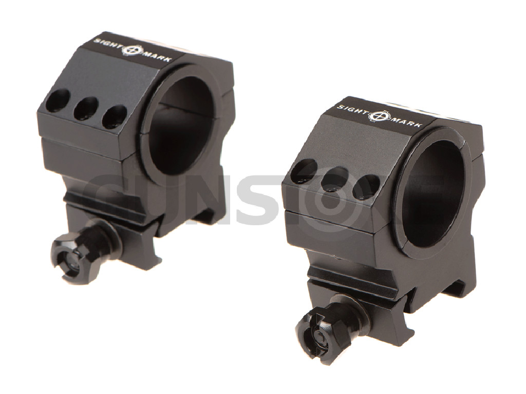 30mm / 25.4mm Tactical Mounting Rings - Medium Hei