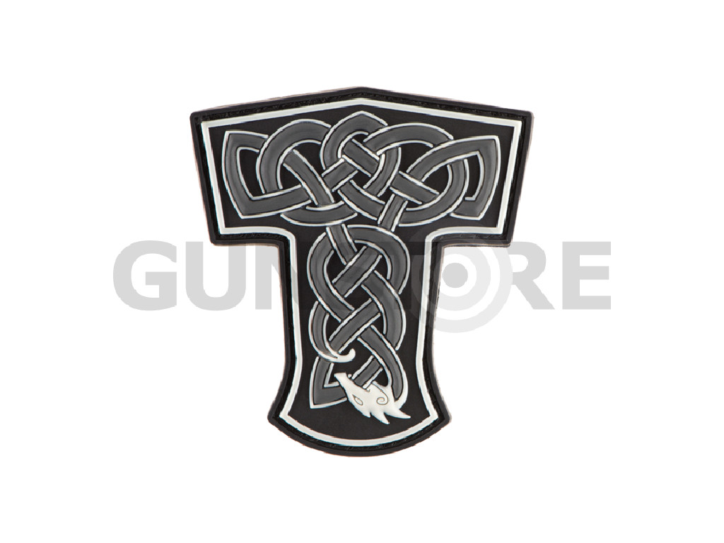 Thors Hammer Dragon Rubber Patch