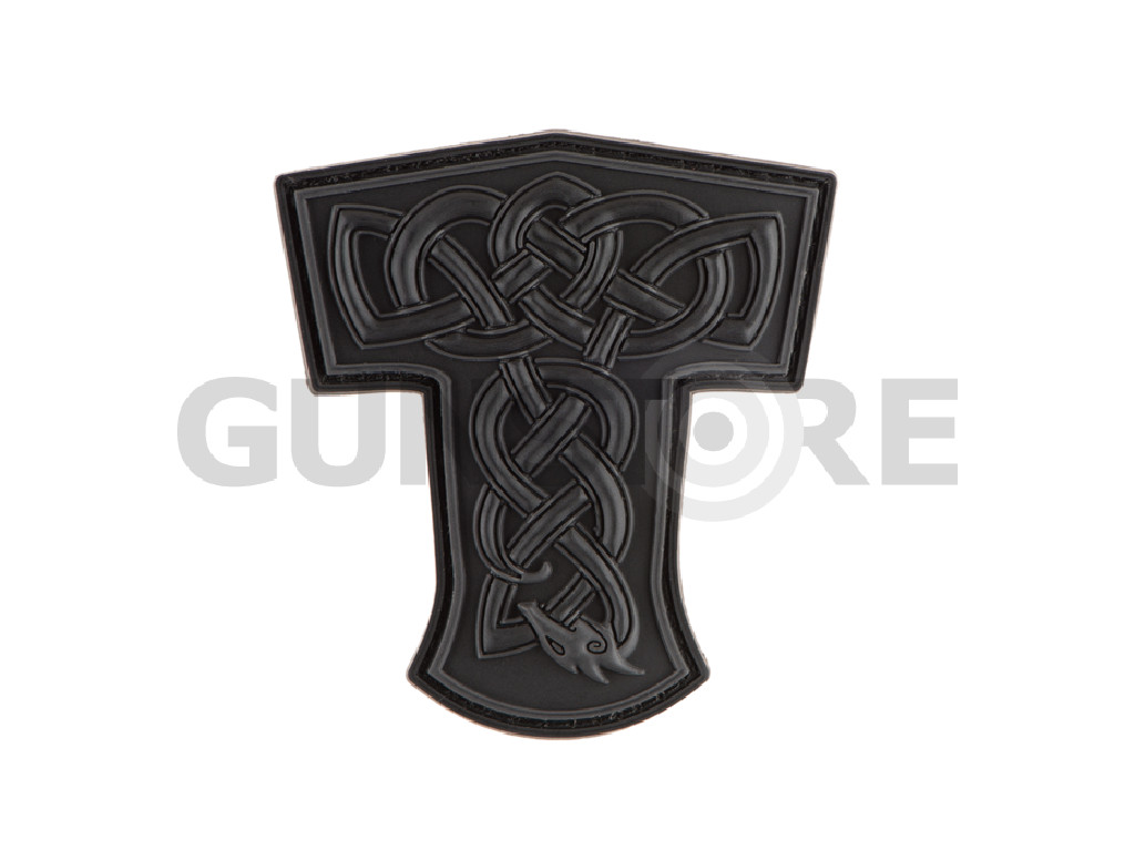 Thors Hammer Dragon Rubber Patch