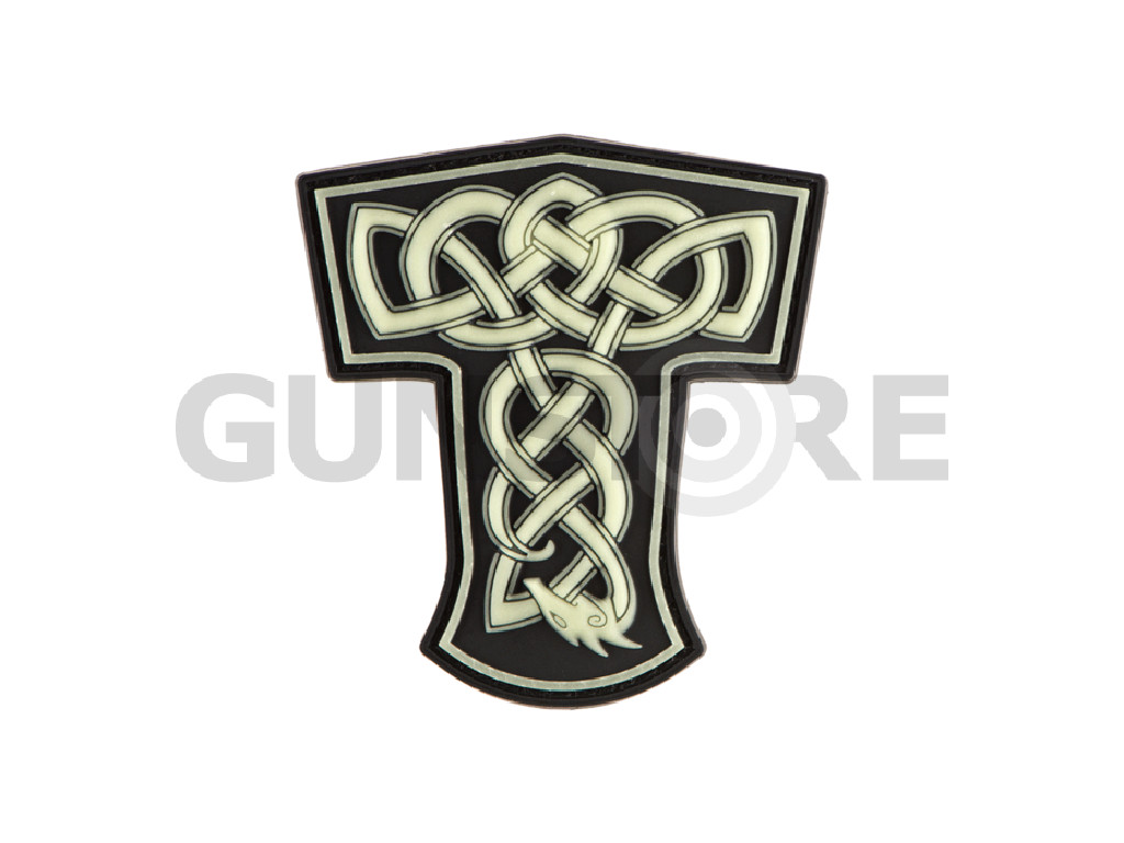 Thors Hammer Dragon Rubber Patch