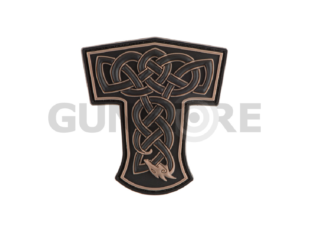 Thors Hammer Dragon Rubber Patch