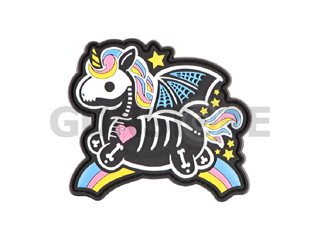 Skeleton Unicorn Rubber Patch