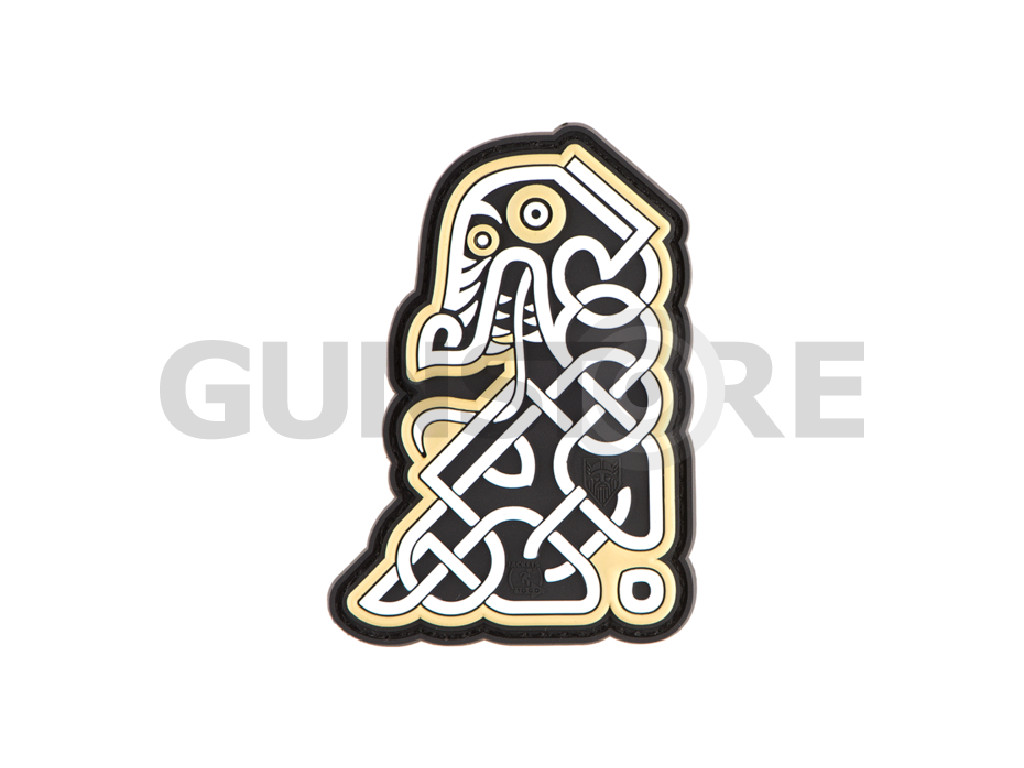 Northman Tribal Dragon Ship Head Rubber Patch