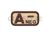 Bloodtype Rubber Patch A Neg 0