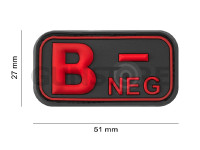 Bloodtype Rubber Patch B Neg 3