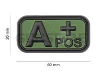 Bloodtype Rubber Patch A Pos 3