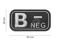 Bloodtype Rubber Patch B Neg 3