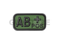 Bloodtype Rubber Patch AB Pos 0