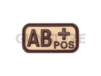 Bloodtype Rubber Patch AB Pos