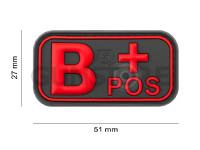 Bloodtype Rubber Patch B Pos 3