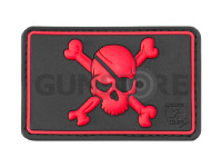 Pirate Skull Rubber Patch 0