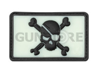 Pirate Skull Rubber Patch