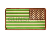 US Flag Rubber Patch Reversed