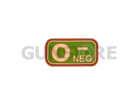 Bloodtype Rubber Patch 0 Neg 0