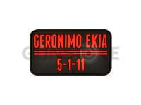 Geronimo EKIA Rubber Patch Blackmedic
