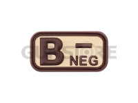 Bloodtype Rubber Patch B Neg