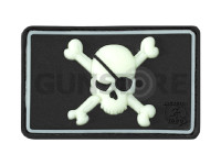 Pirate Skull Rubber Patch 0
