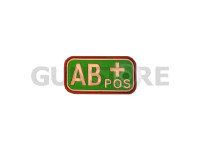 Bloodtype Rubber Patch AB Pos