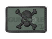 Pirate Skull Rubber Patch