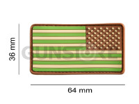 US Flag Rubber Patch Reversed 1