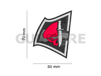 Rebel Skull Rubber Patch 1