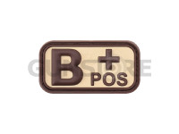 Bloodtype Rubber Patch B Pos