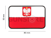 Poland Flag Rubber Patch 1