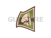 Rebel Skull Rubber Patch 0