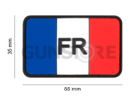 France Flag Rubber Patch 1