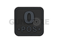 Bloodtype Square Rubber Patch 0 Pos
